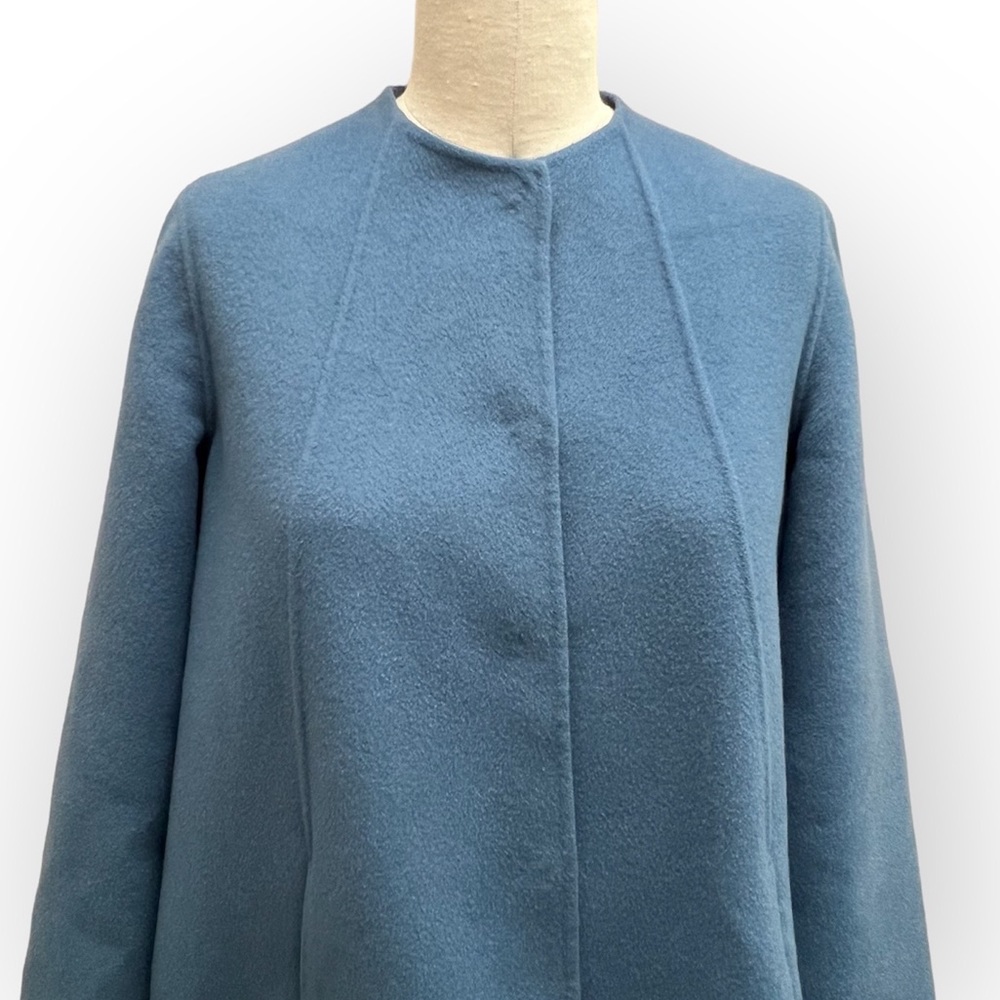 Weekend Max Mara Floral Appliqué Wool Swing Coat - Picture 13 of 13
